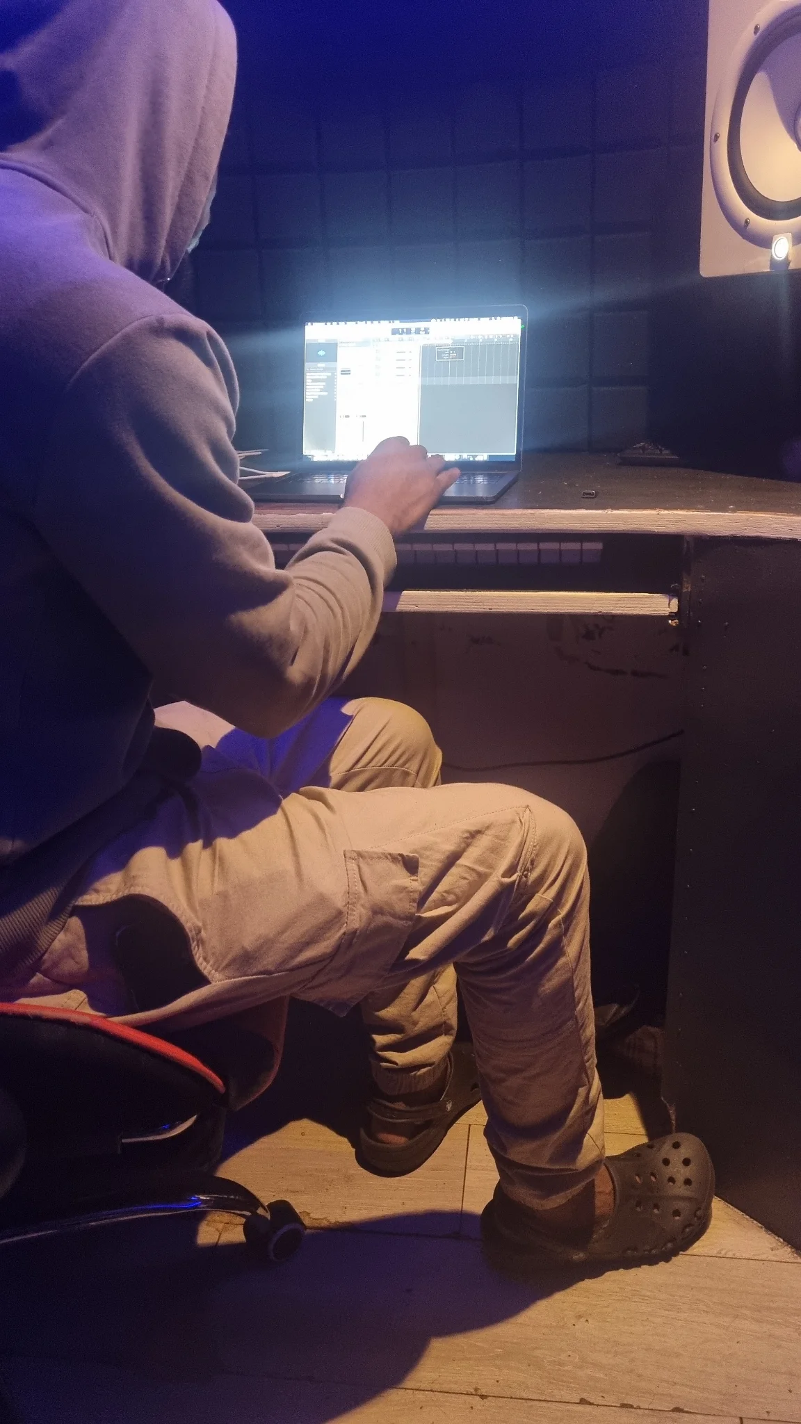Man on a computer. Man on a computer.